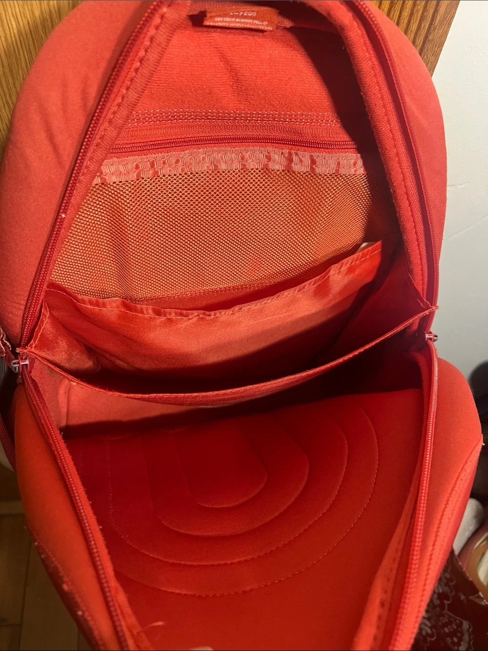 Kids Rainbow Cloud Backpack - Red with Multicolor Accent
